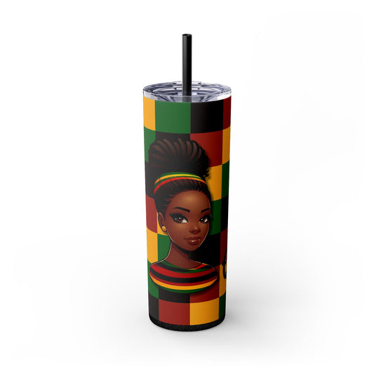 Queen Vibes Skinny Tumbler with Straw (20 oz.)